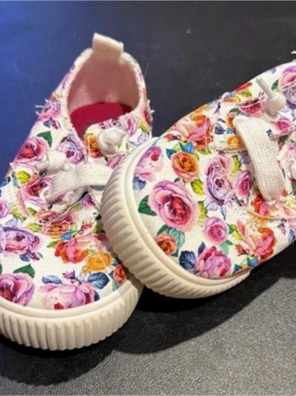 Blowfish Malibu Kids Floral Canvas Slip-On Sneakers